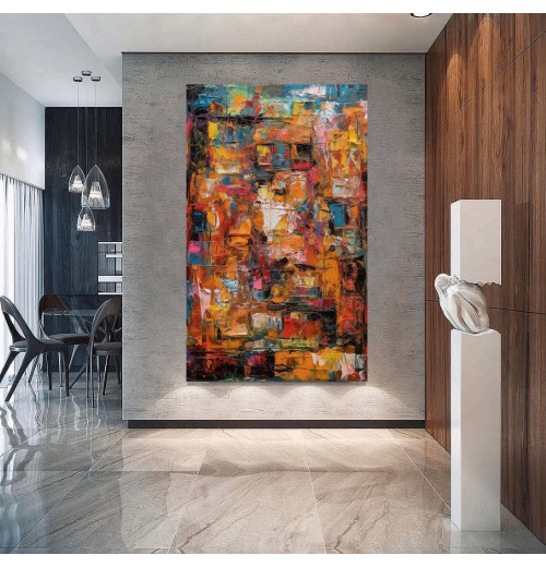 Home Decor Abstract Colorful Painting Hand Painted Hand-made Wall Art Oil Painting On Canvas custom Oil Painting Home Decor Abstract Colorful Painting Hand Painted Hand-made Wall Art Oil Painting On Canvas custom Oil Painting