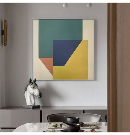Unique Handpainted Canvas Geometric Oil Paintings with Abstract, Still Life Subjects Wall Decor Unique Handpainted Canvas Geometric Oil Paintings with Abstract, Still Life Subjects Wall Decor